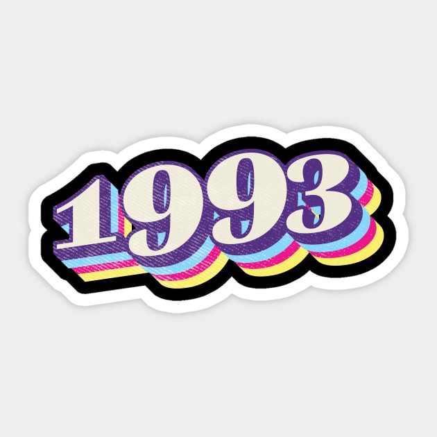 1993 Birthday Year Sticker by Vin Zzep